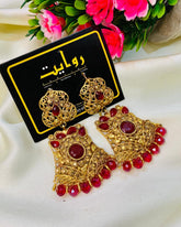 Fancy Earring-428 (Maroon)